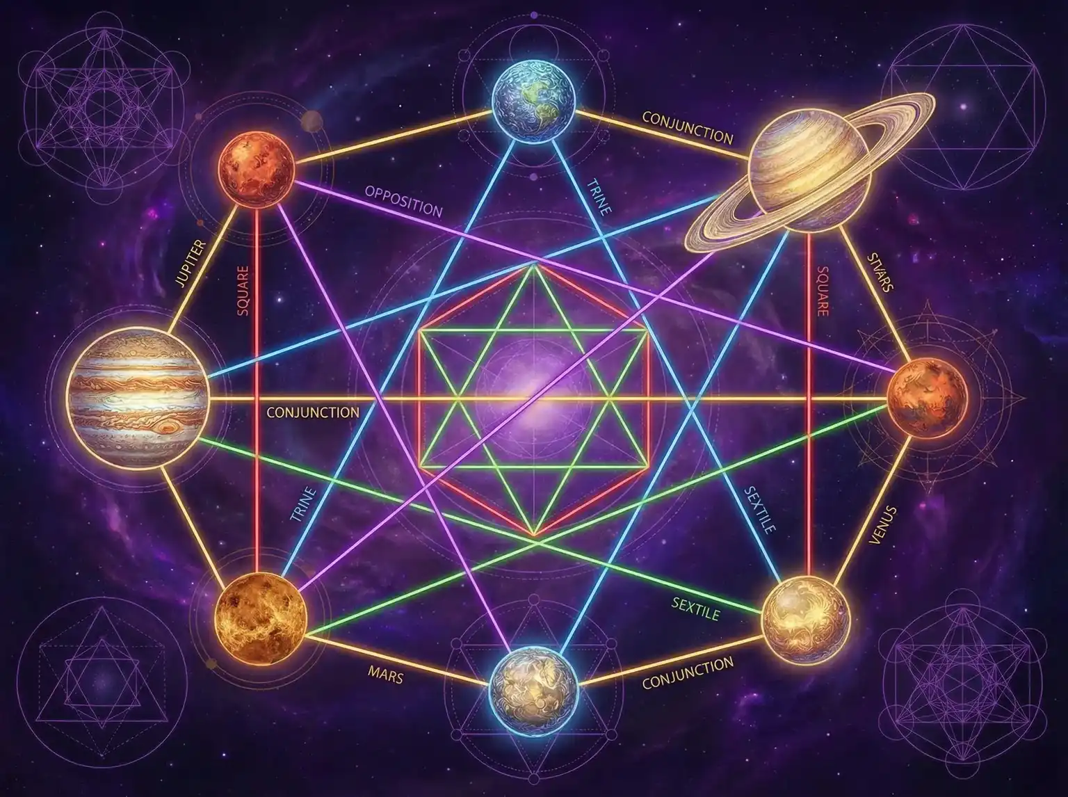 行星相位解读 - 多毛小姐BGMBGMBGM | 占星学进阶